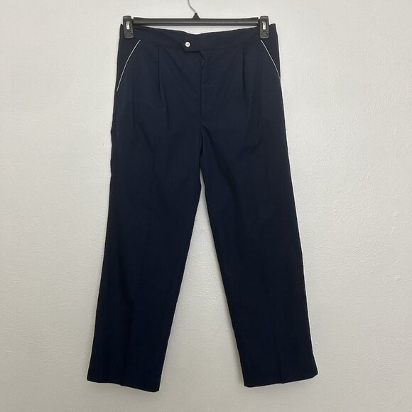 Christian Dior VTG Men’s Blue Banded Waist Polo  Pant Set Size M Grandpa Retro - Picture 8 of 13